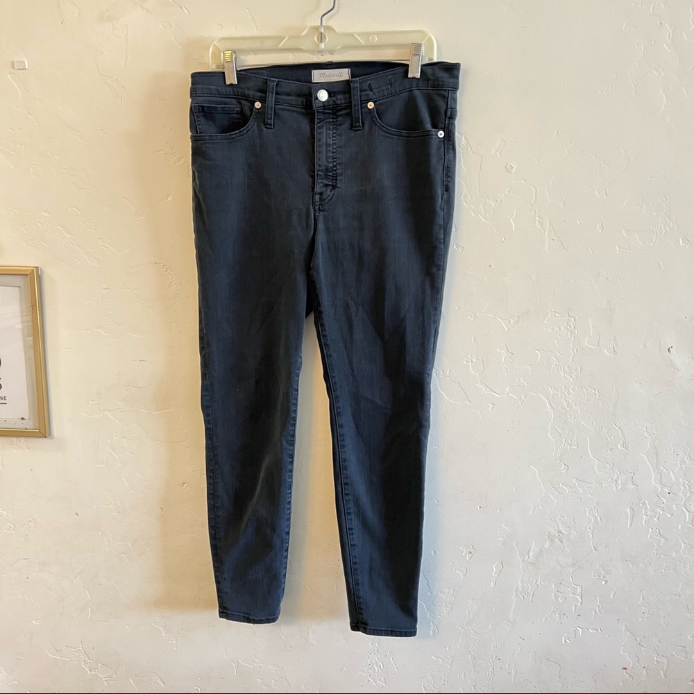 Madewell Black 9" High Rise Skinny Jeans Size 30